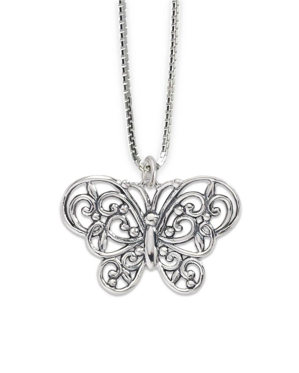 Petite Butterfly Necklace - Pink – Gabi The Label